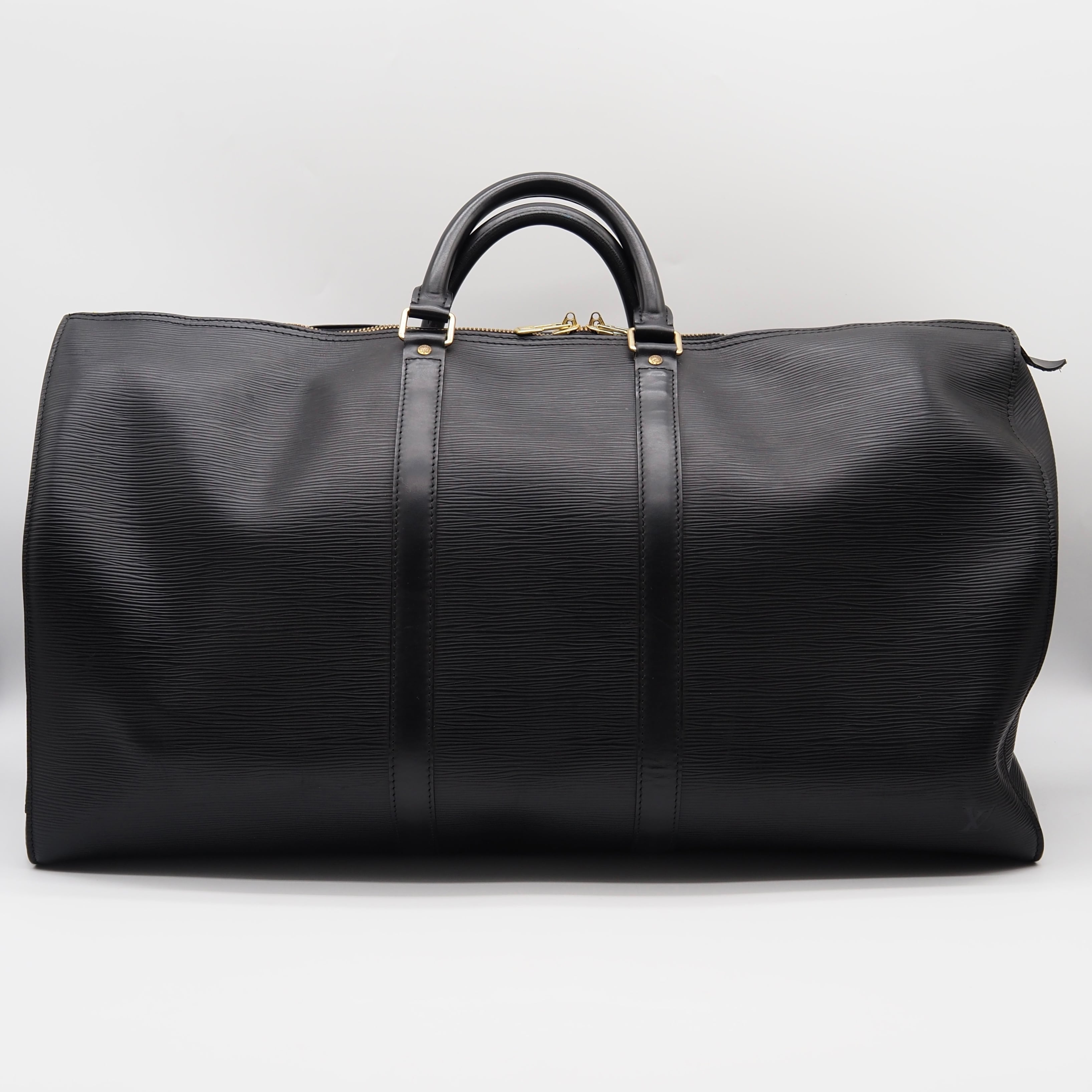 Louis Vuitton エピ ノワール キーポル 50 ボストンバッグ ブラック