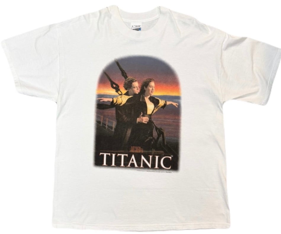 TITANIC MOVIE Photo Print Tee / Size XL / 90s