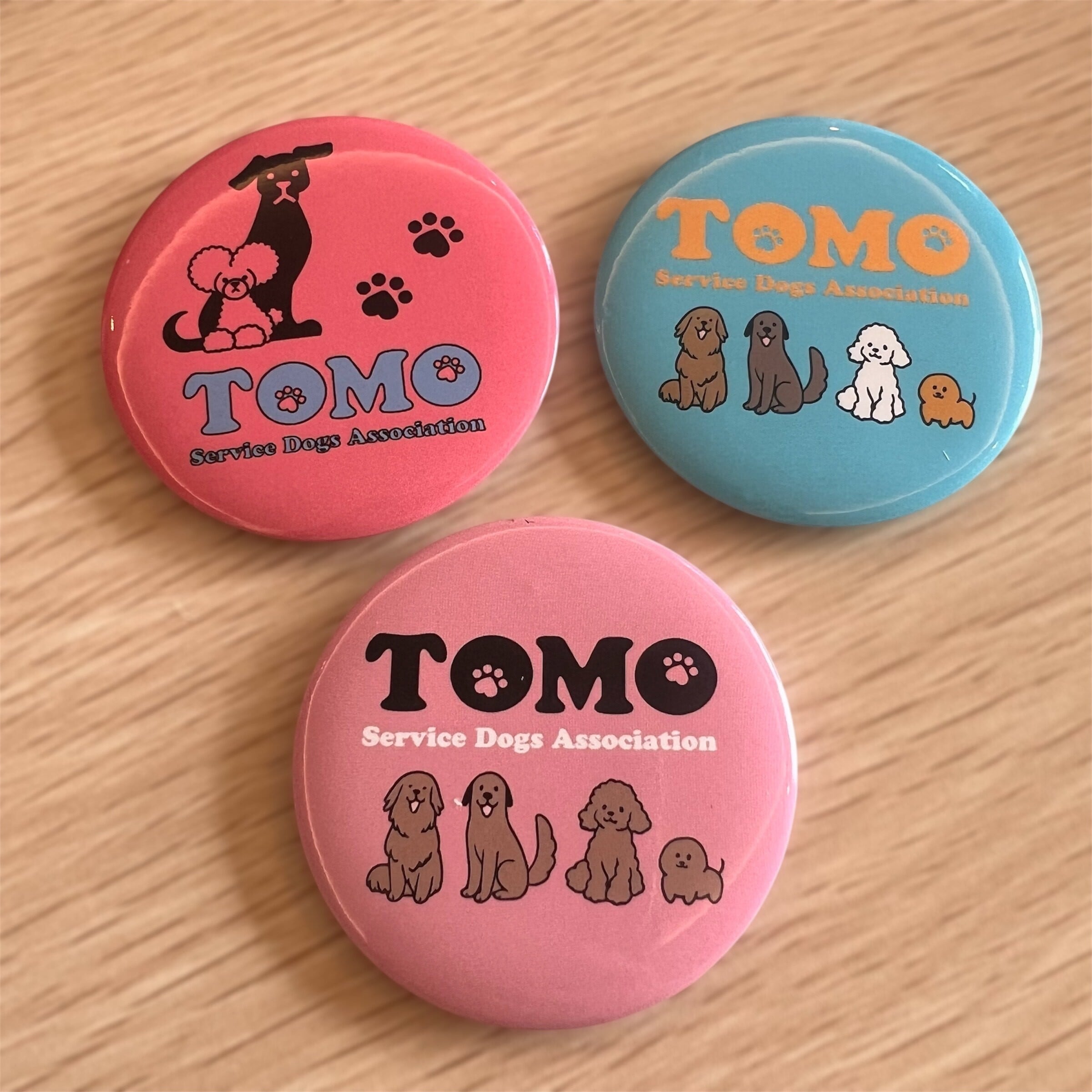 缶バッジ（パープル） | TOMO Service Dogs オンラインストア
