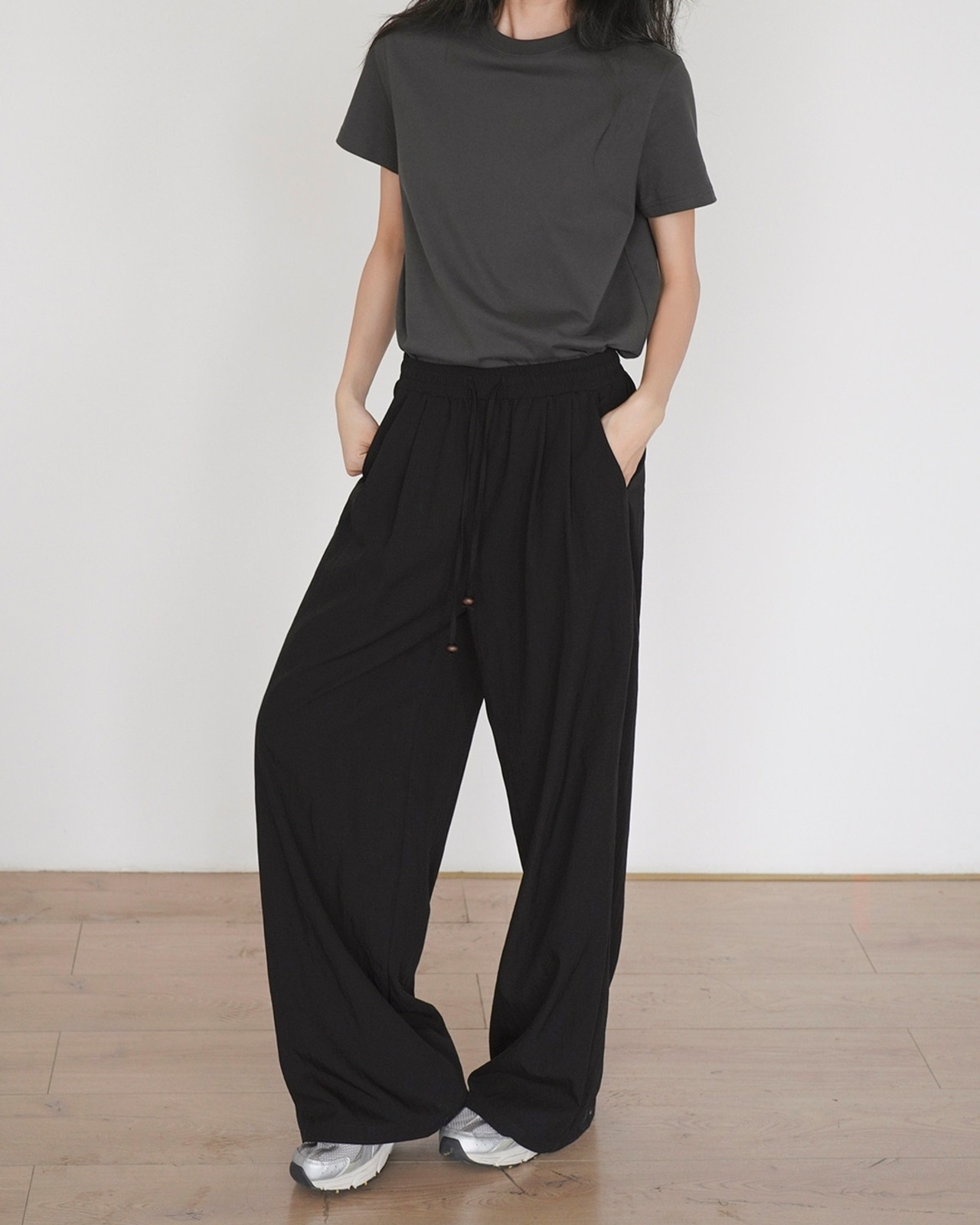 Crew-neck plain t-shirt L0150