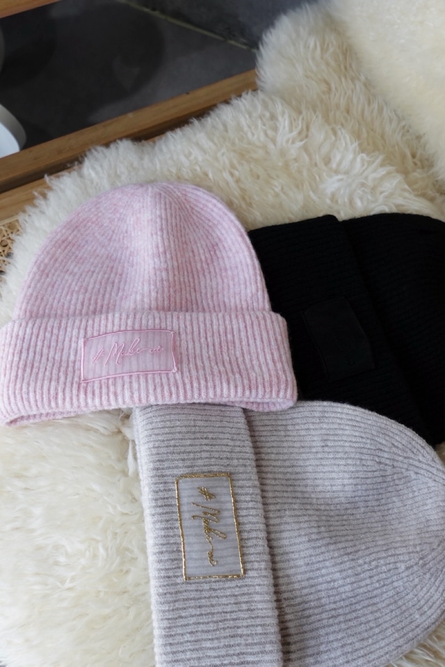 （Xmas gift）　ニット帽、ストール、手袋３点SET