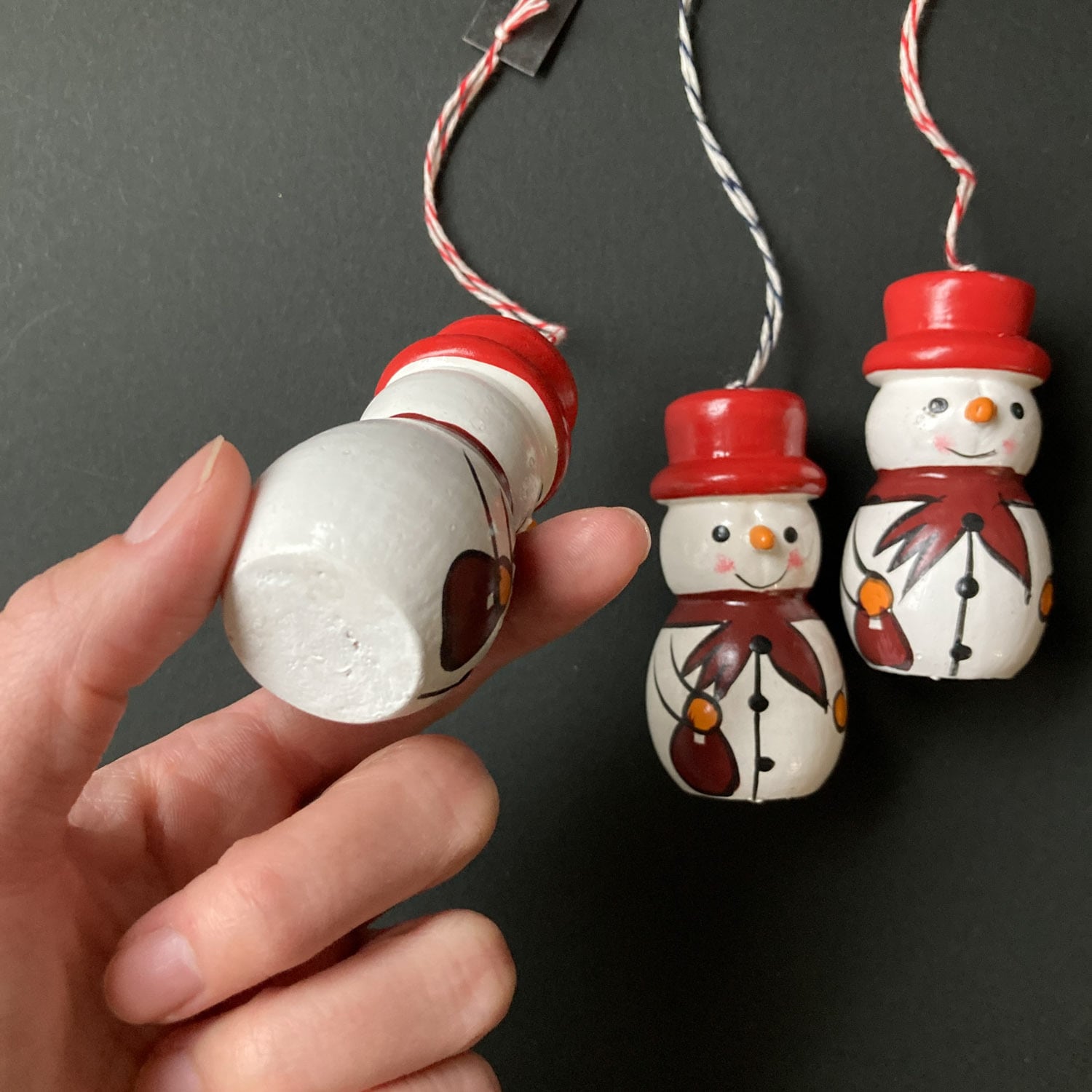 オーナメント トップハットをかぶった雪だるま | Dua-アクセサリー