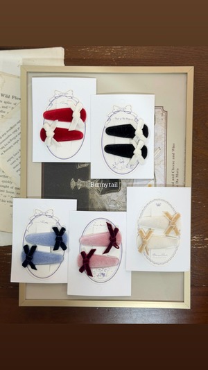 bunny tail［取寄］petit ribbon hairpin 26winter