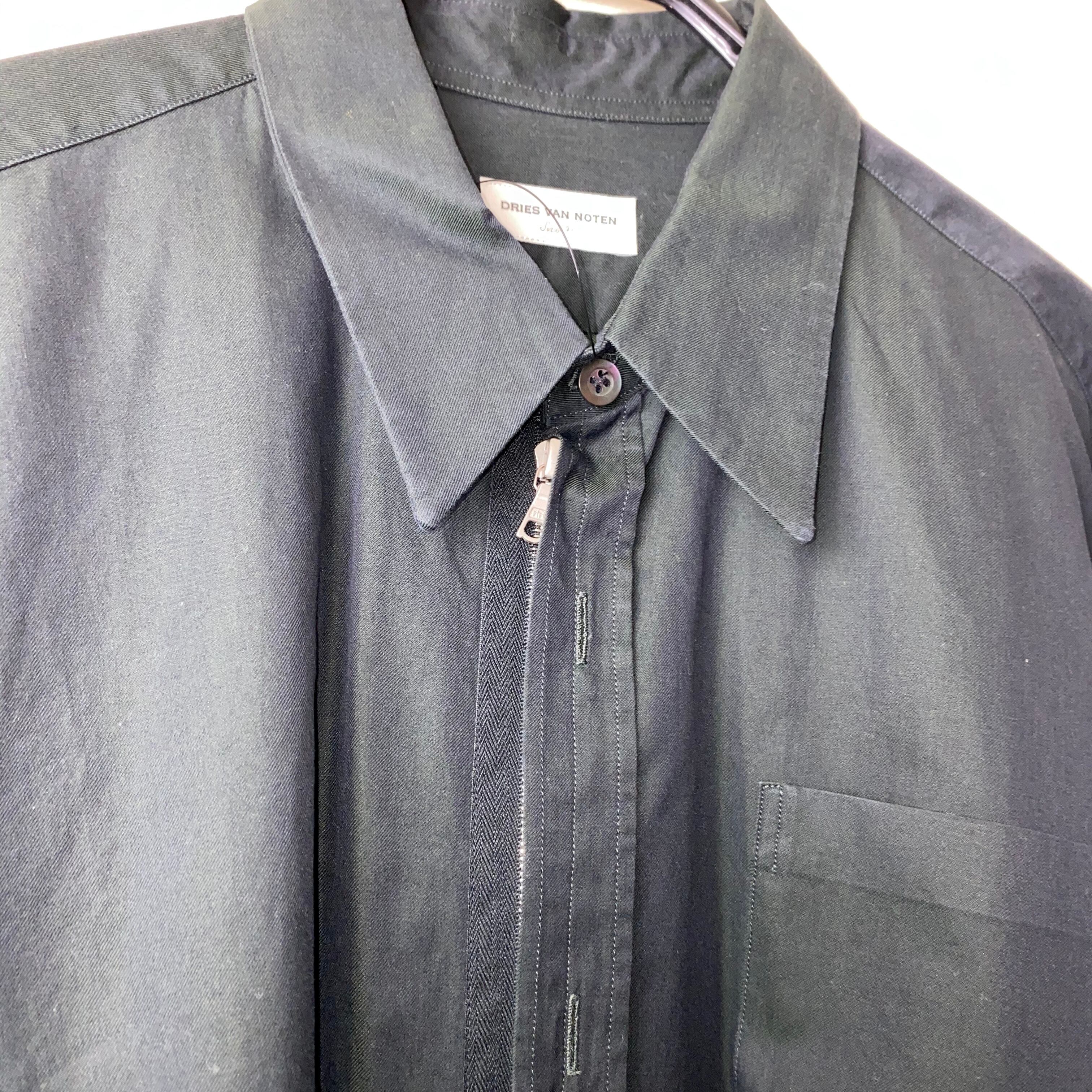 DRIES VAN NOTEN zip-up design shirt | NOIR ONLINE