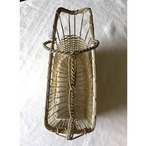 バスケット型 シルバーボトルホルダー 　ワイングッズ　ワインパニエ 12KWap18