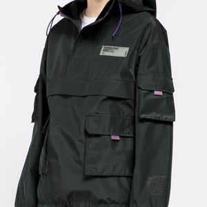 SALE 送料無料【HIPANDA ハイパンダ】レディース ブルゾン WOMEN'S MULTI POCKET ANORAK / BLACK