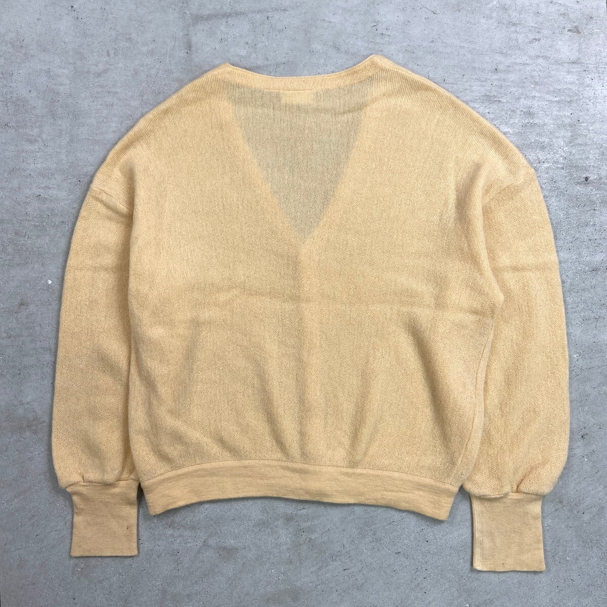80年代 フランス製 LACOSTE ラコステ ウールニットカーディガン メンズ