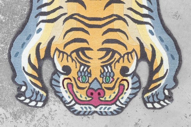 Tibetan Tiger Rug 《Sサイズ•ウール・オリジナル4・タイガー532》チベタンタイガーラグ