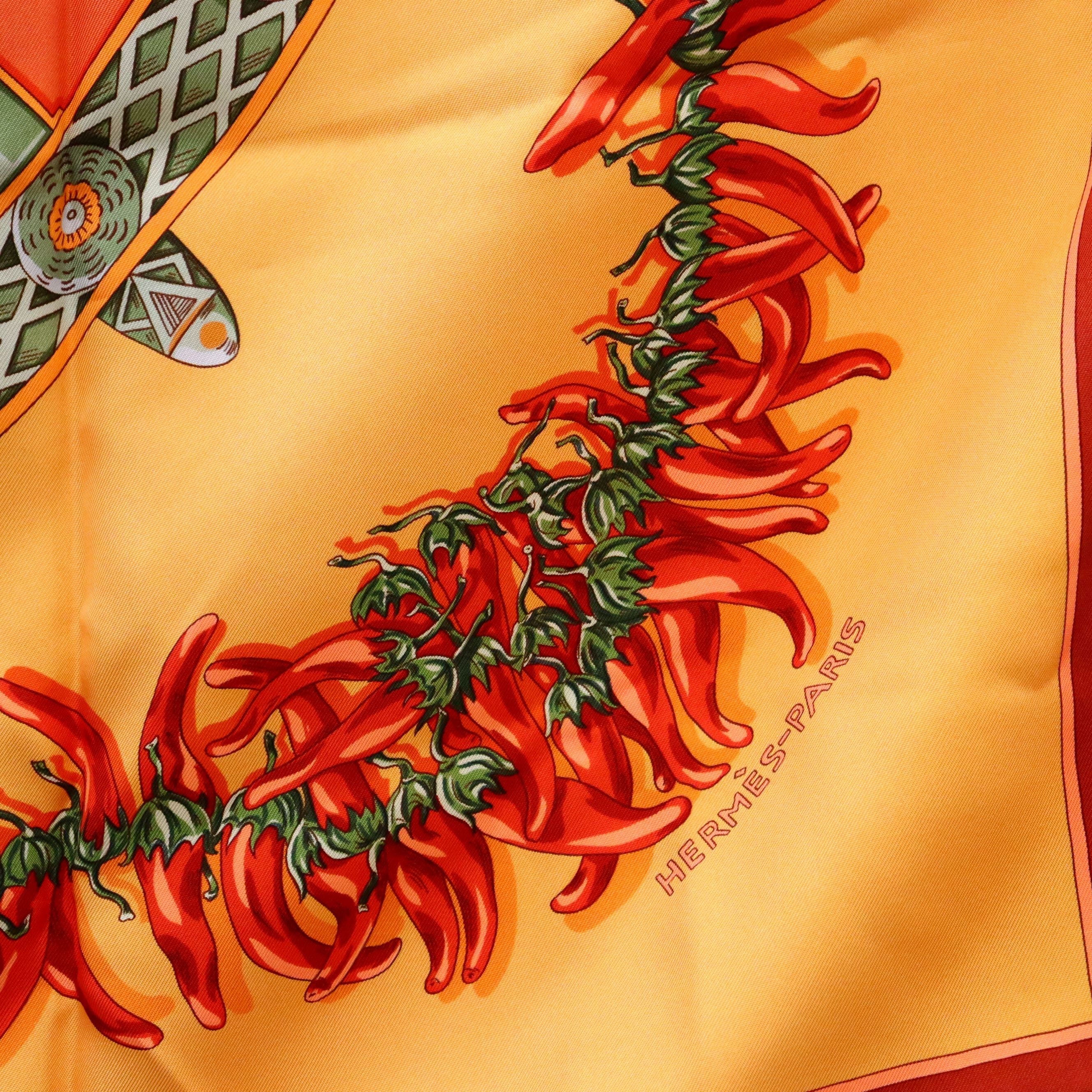 HERMES エルメス カレ90 AUX PAYS DES EPICES スパイスの土地で