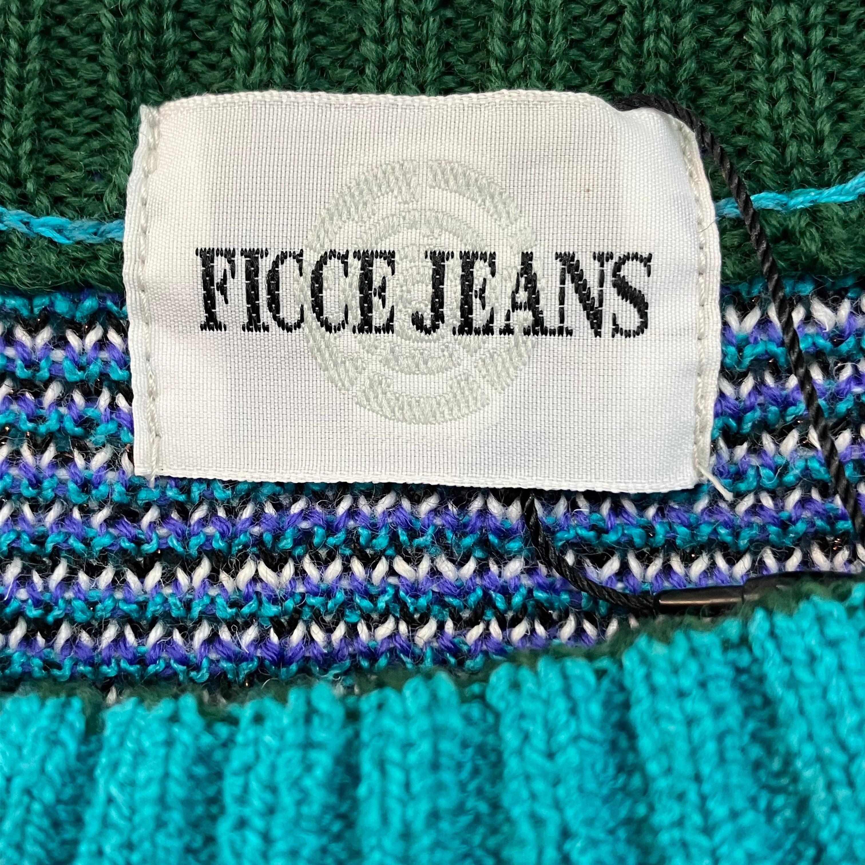 Ficce YOSHIYUKI KONISHI ジャガード ストライプパンツ M Ficce YOSHIYUKI KONISHI ジャガード ストライプパンツ M