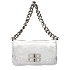 【新品】BALENCIAGA バレンシアガ レディース ハンドバッグ レザー シルバー 7485982AA1Q8110