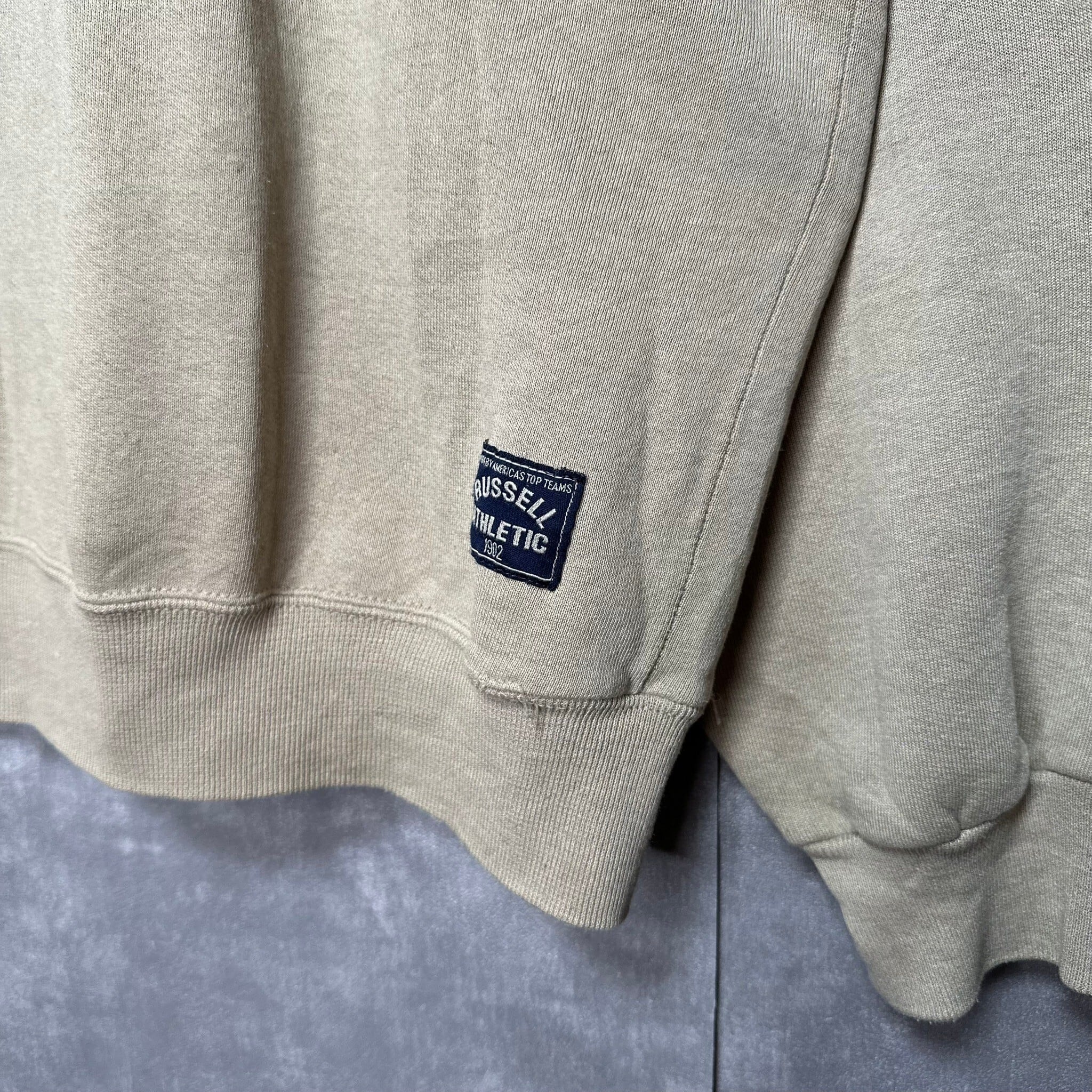 90's】【Made in USA】RUSSELL ハーフジップスウェット XL 90's】【Made in USA】RUSSELL ハーフジップスウェット XL