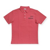 美品 adidas GOLF アディダス ゴルフ ギンガムチェック柄 半袖 ポロシャツ XO/XXG /メンズ/シアサッカー風/レッド×ホワイト