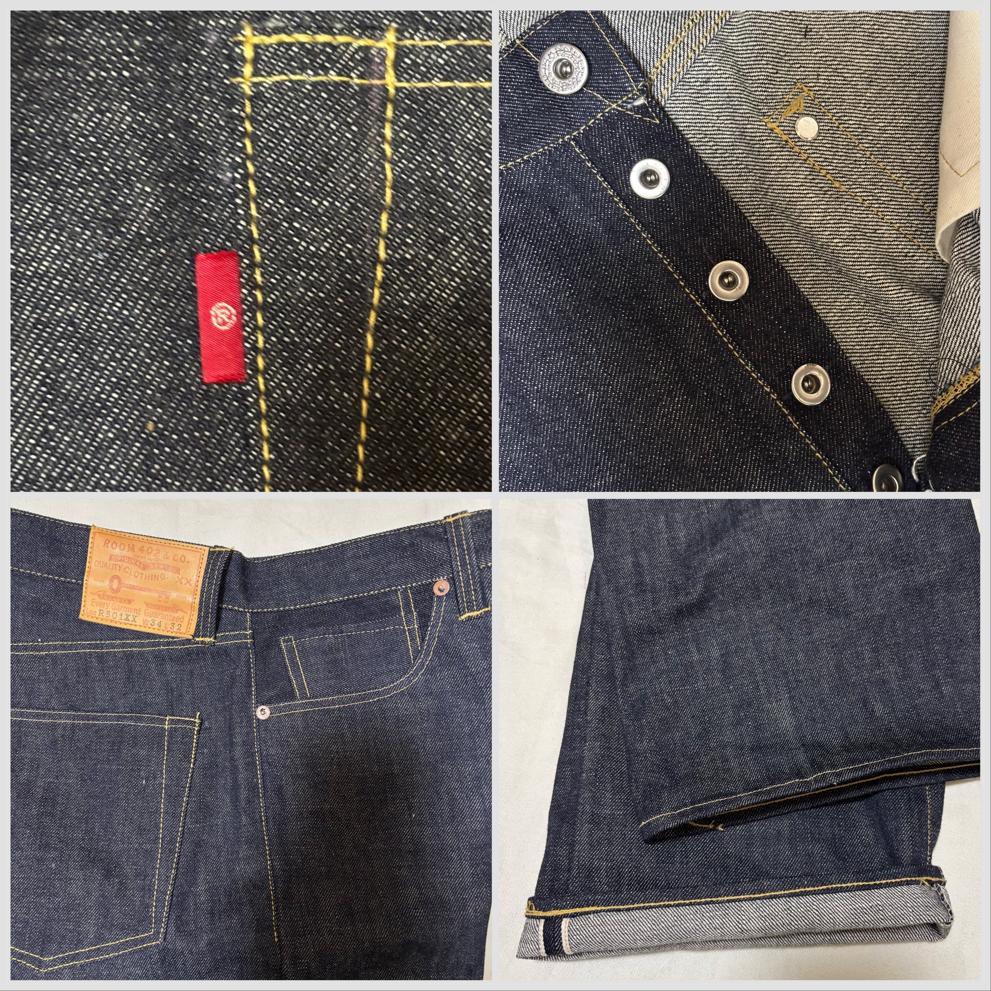 ハンドメイド パンツ 大戦モデル W34 デニム ジーパンR501XX WWⅡ セール！】ハンドメイド 大戦モデル W34 デニム パンツ ジーパンR501XX