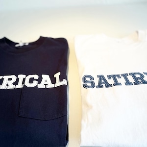 Engineered Garments(エンジニアドガーメンツ)2024SS Printed Cross Crew Neck T-shirt-Satirical