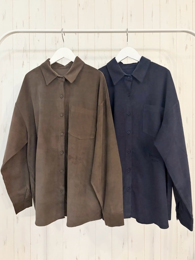 【10/下旬〜11/上旬入荷次第お届けのご予約】 L'ours Polaire et Bleu/ルスポレール&ブリュ 細コーデュロイシャツ 26317117
