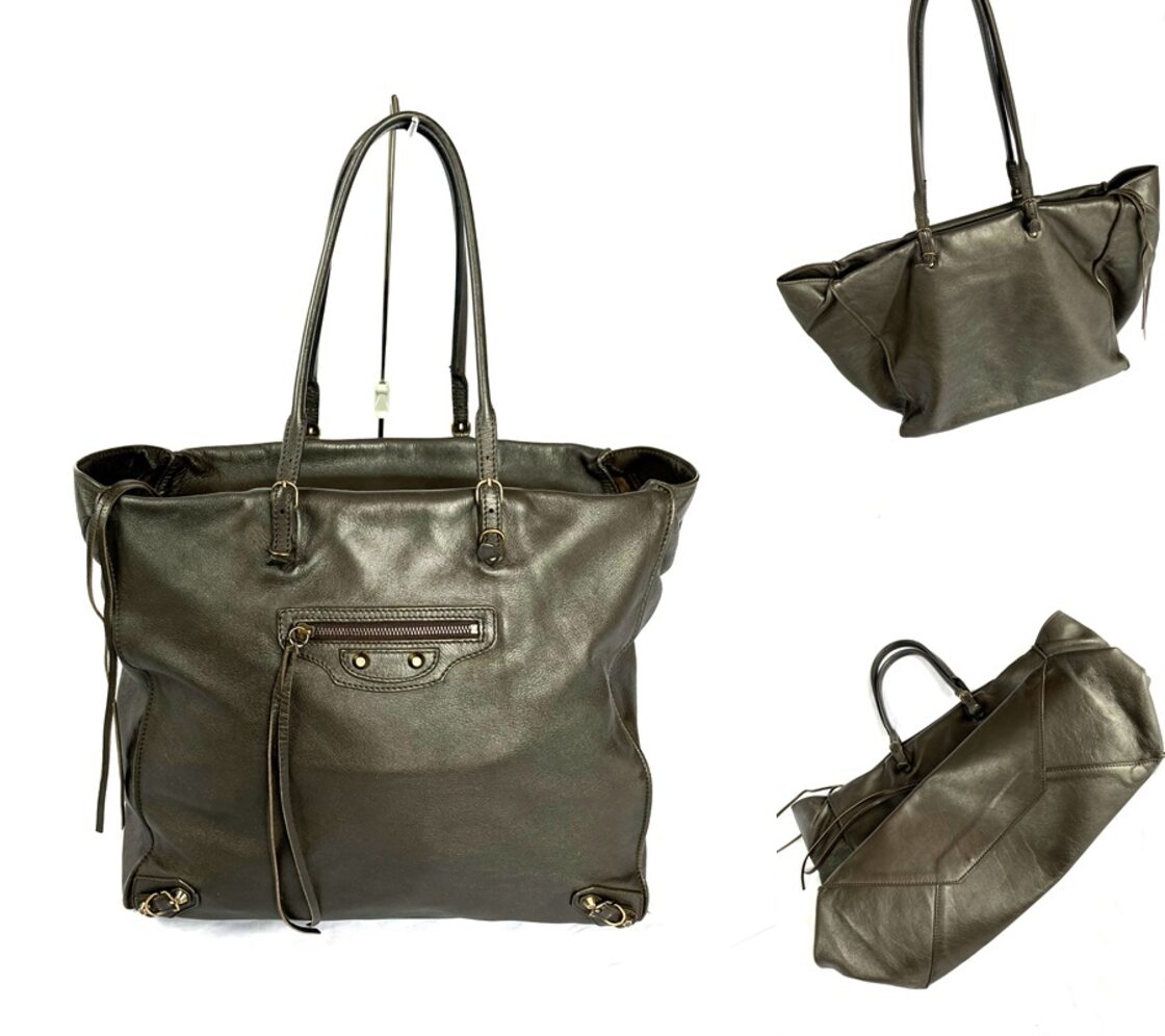 美品 定価25万 バレンシアガ BALENCIAGA レザー ペーパー トート 