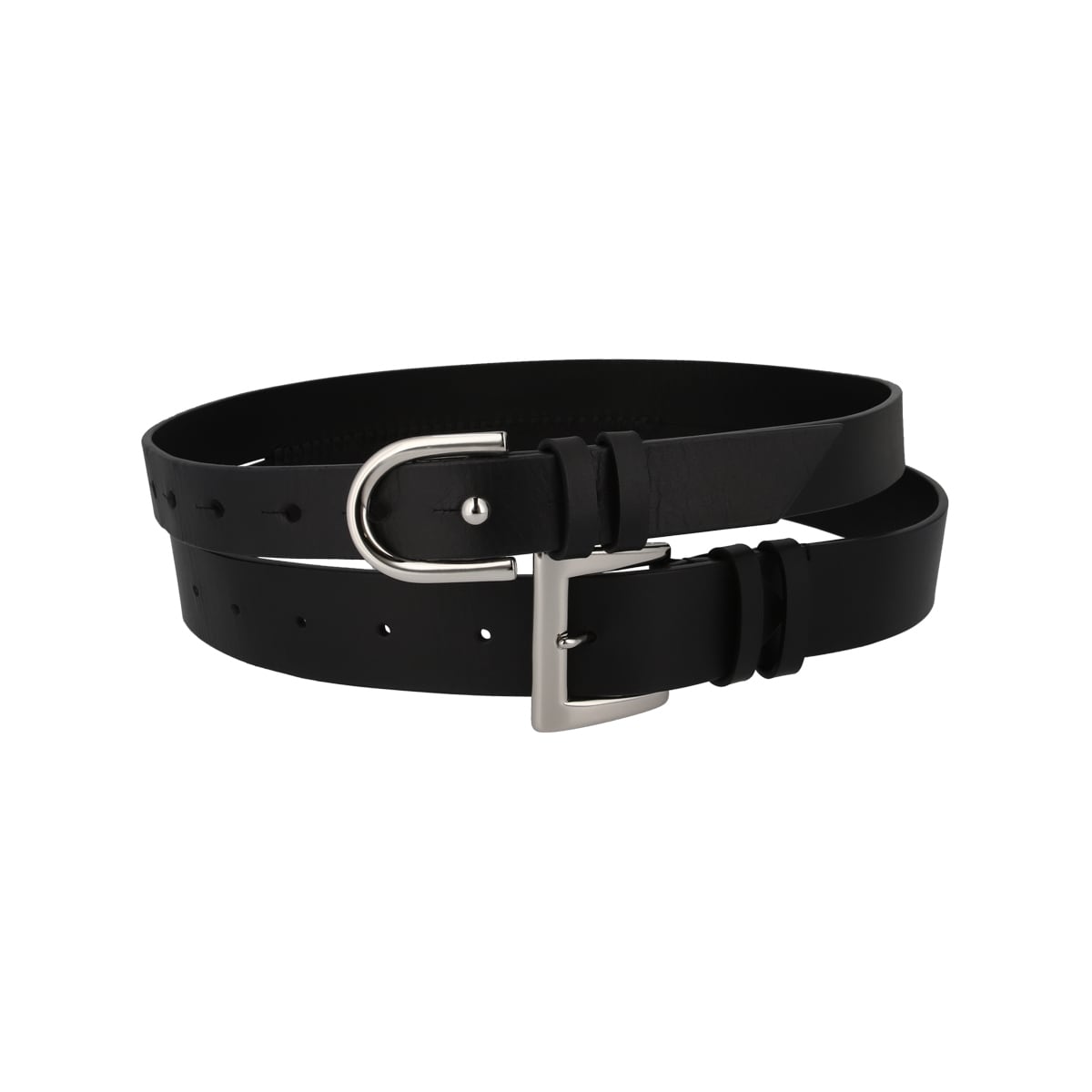 cobble du / Original logo twin belt / BLACK