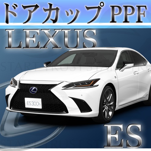 レクサスES 10系(2018年10月~) | ドアカップ用XPEL PPF マット（半透明ツヤ消し）