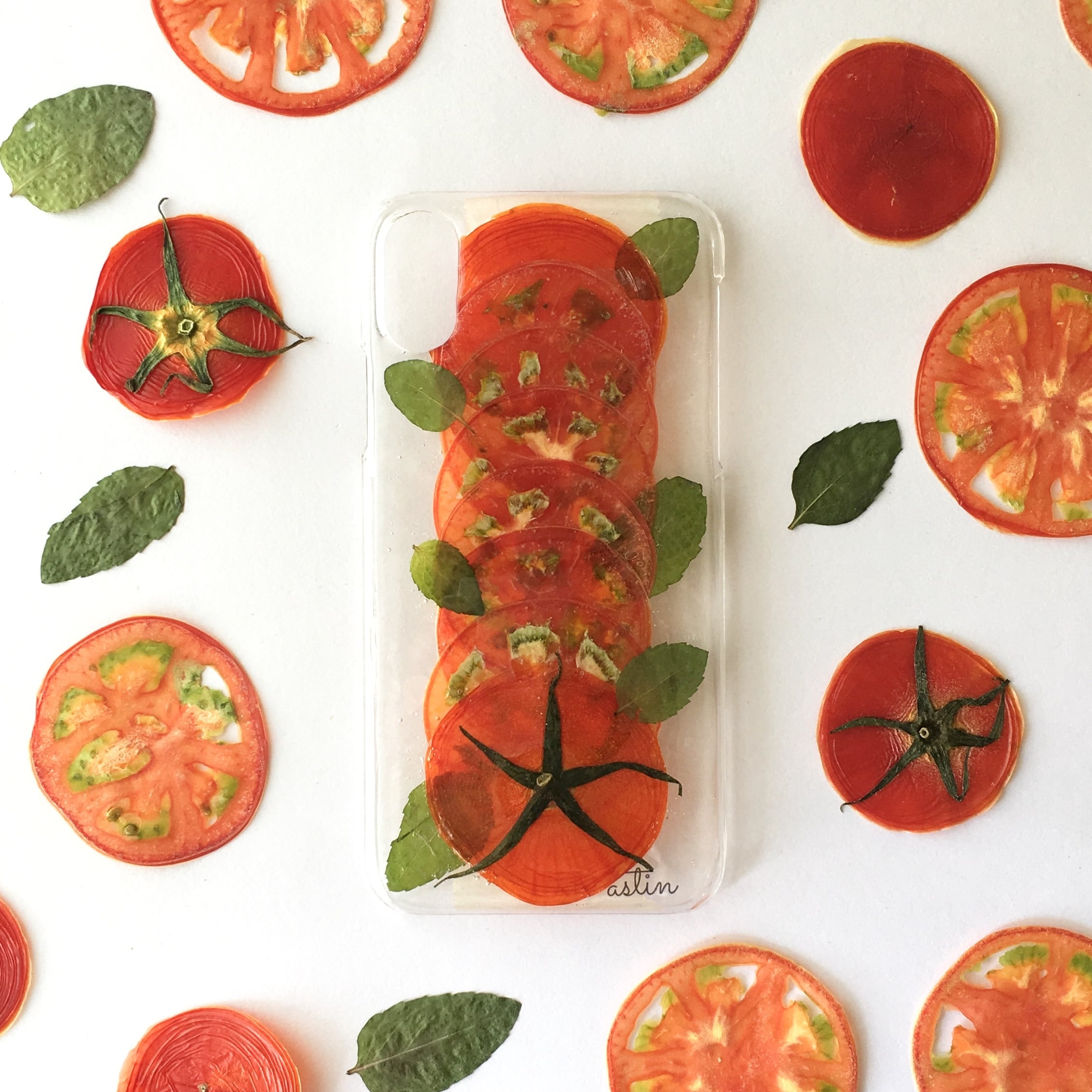 27.トマト・とまと・トマト のスマホケース | astin muhler | 押し花