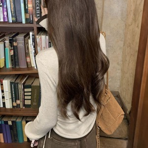 レイヤード風 リブニット 長袖 レディース 春秋 韓国 ニット トップス きれいめ 大人 カジュアル シンプル 配色 Uネック リブトップス 着回し インナー 大人可愛い 大人女子