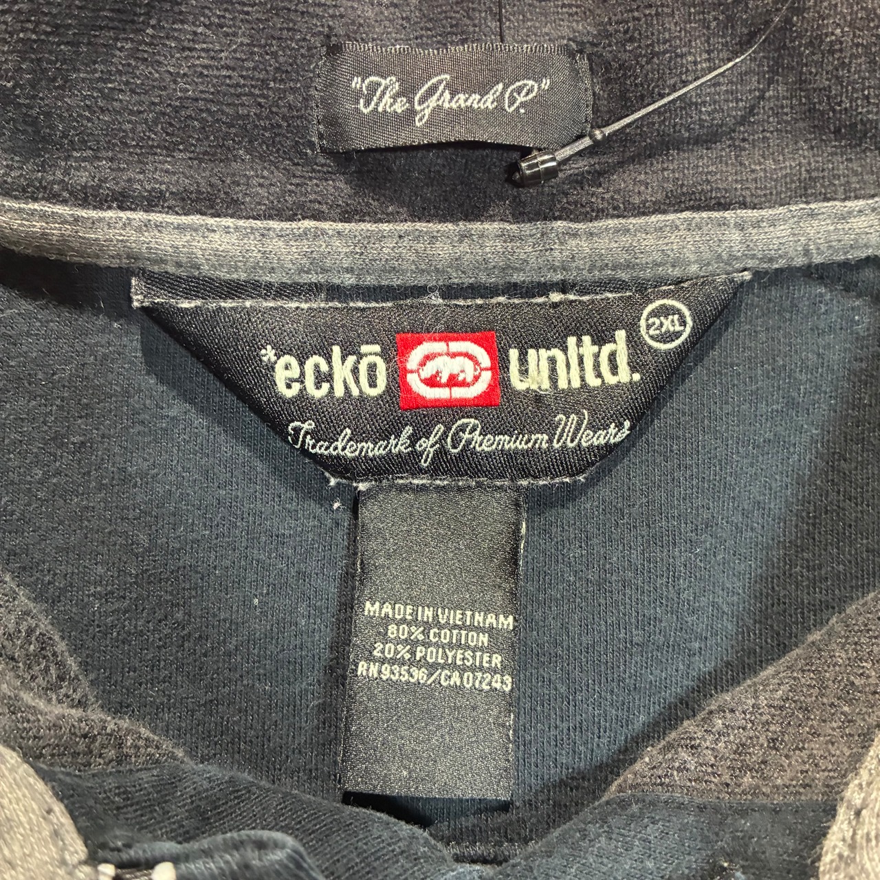 ECKO UNLTED ベロアポロシャツ　オーバーサイズ　エコーアンリミテッド