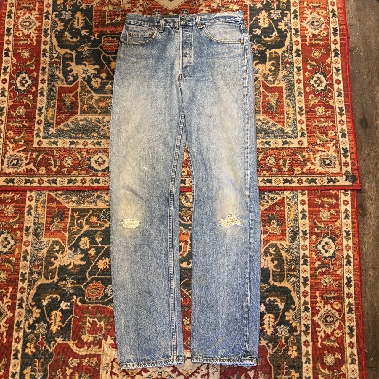 80s USA製 Levi's 501 ハチマル 後期 デニムパンツ W33 L36 W80cm