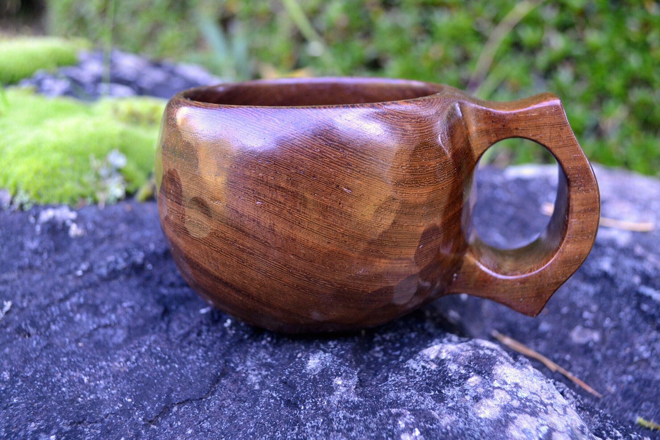 良岳／国産ククサ／鉄刀木材／ウレタン仕上げ／280cc | ククサ専門店