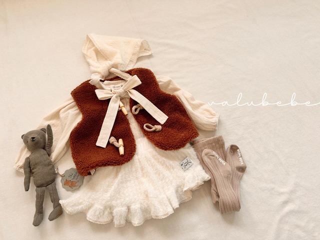 [予約][送料無料]《valubebe》Nette ribbon blouse (baby) 54