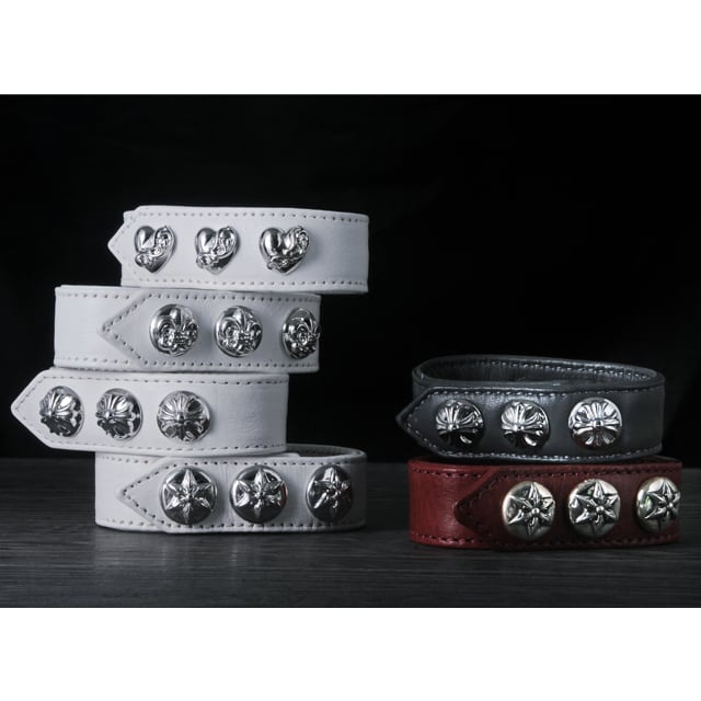 CHROME HEARTS クロムハーツ Bracelet ブレスレット】3ボタン2スナップ