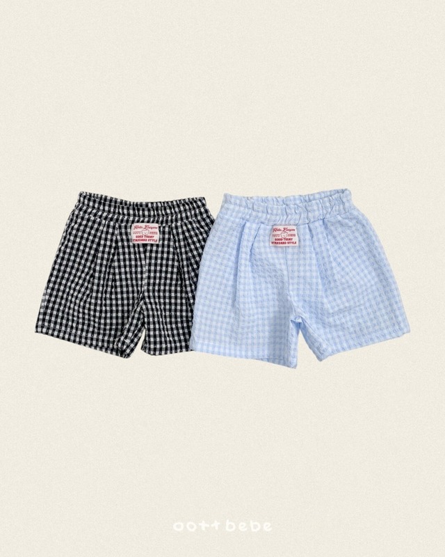 《予約・取り寄せ》Baguette Check Pants / oottbebe