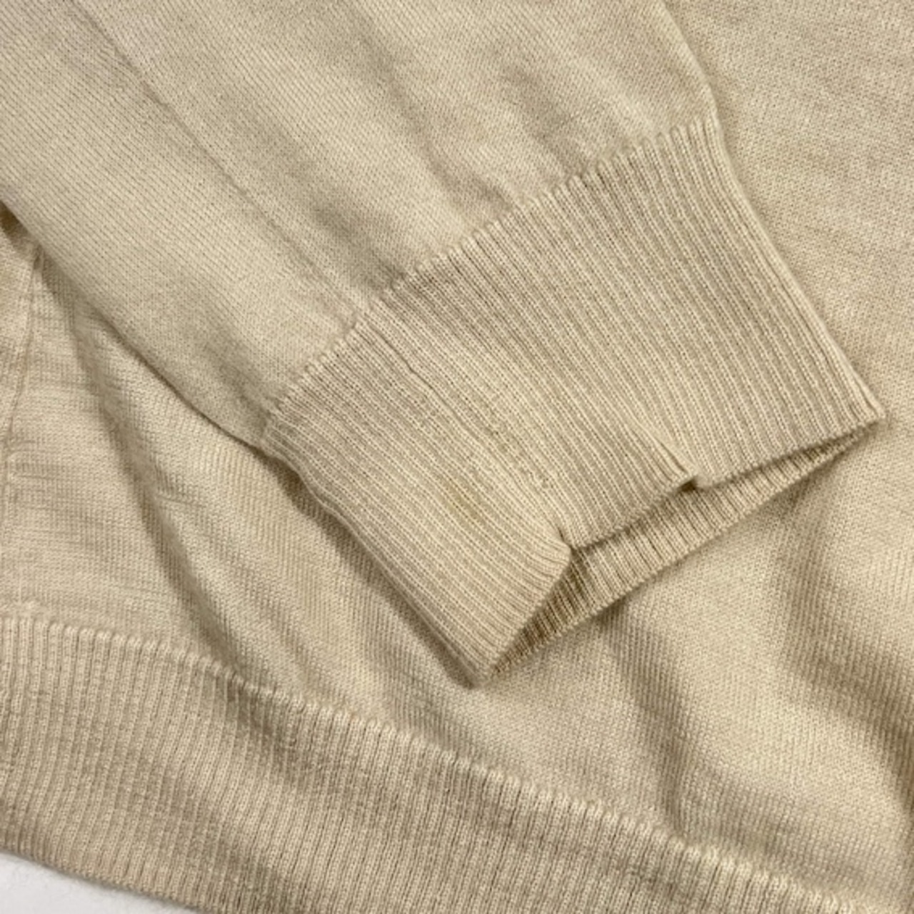 カシミヤ100% 良品計画 無印良品 ムジルシリョウヒン タートルネック ハイゲージ  ニット セーター L/アイボリー 系 レディース