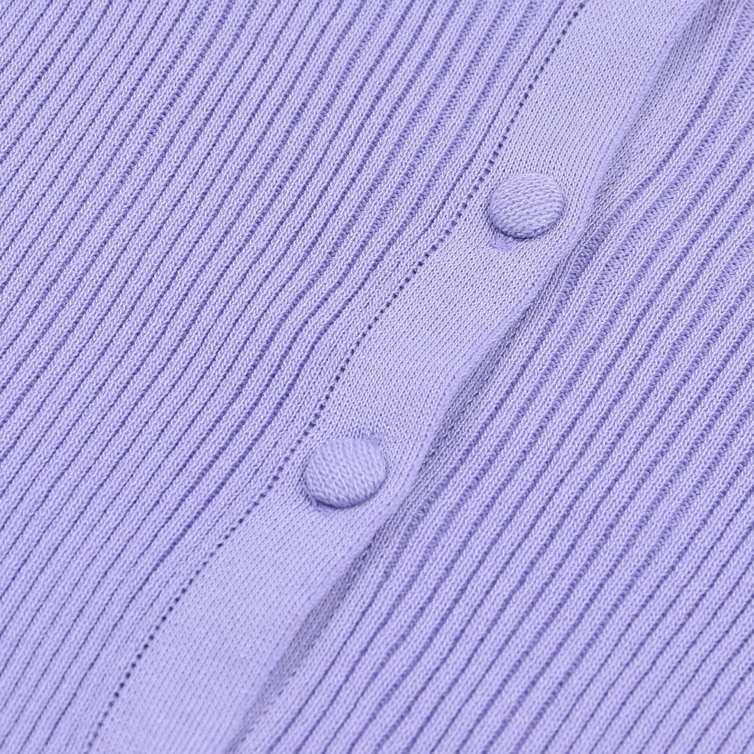 Popteen11月掲載☆ゆめぽて着用】リブレース半袖ピタカーディガン