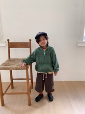 韓国子供服 / 26Autumn / cantuccistudio / エディションハーフジップアップ / 秋服 *XS~JS*