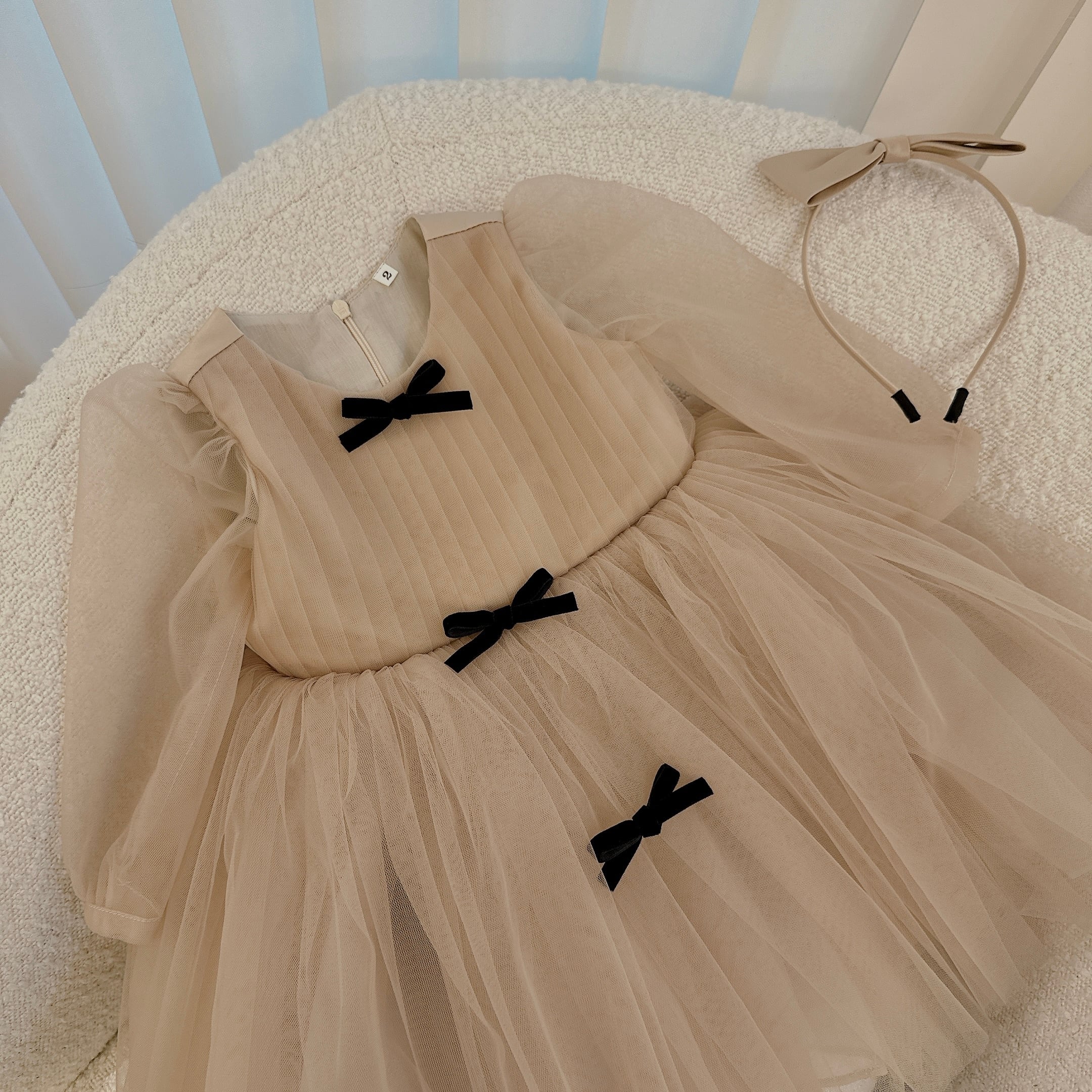 即納】 送料無料 Ribbon tulle dress 誕生日ドレス チュチュドレス