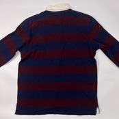 Polo by Ralph Lauren ラルフローレン 長袖ラガーシャツ L/ネイビー×ワインレッド系 メンズ インパクト21