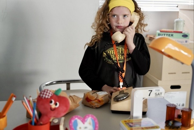 《送料無料》予約:サムシングラグランT【ramijini】※ジュニアサイズ