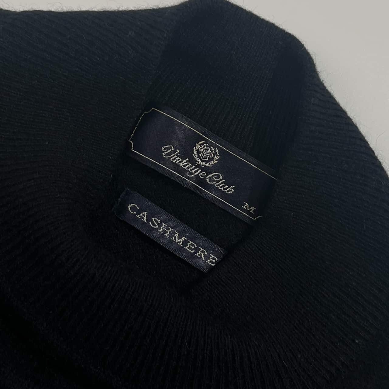 カシミヤ1005 Vintaige Club ヴィンテージクラブ ニット セーター M/ブラック メンズ