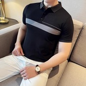 british retro splicing polo shirt 00349