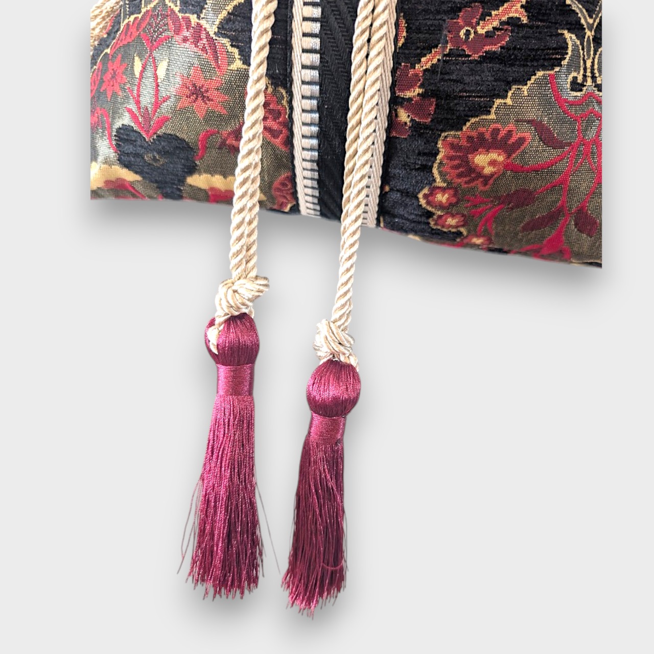 Botanical Black Ring Bag - BlackLine×Bordeaux