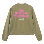 【X-girl】STAR AND FACE LOGO FADED L/S TEE【エックスガール】