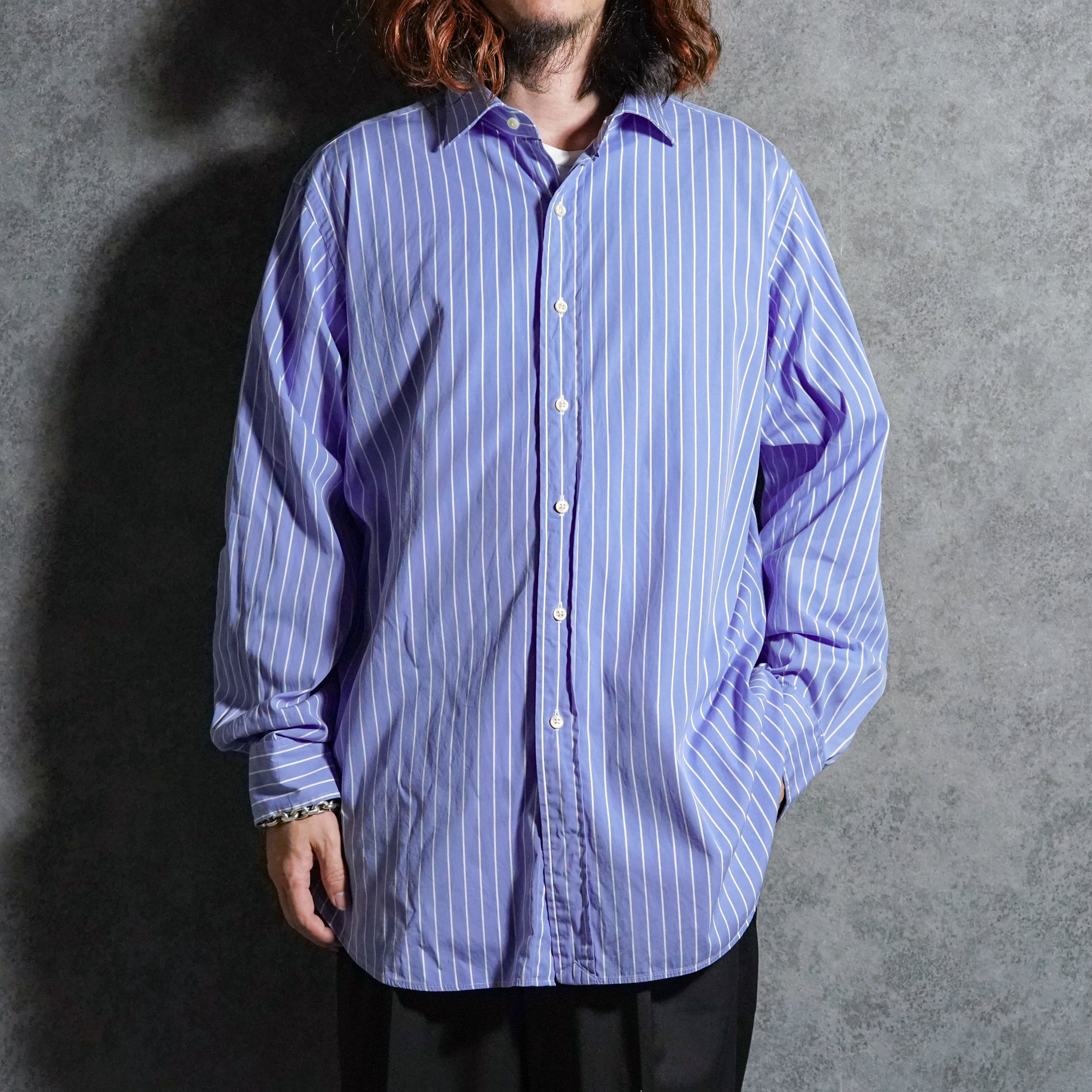 DEAD STOCK】50s French Army Sleeping Shirt Blue フランス軍