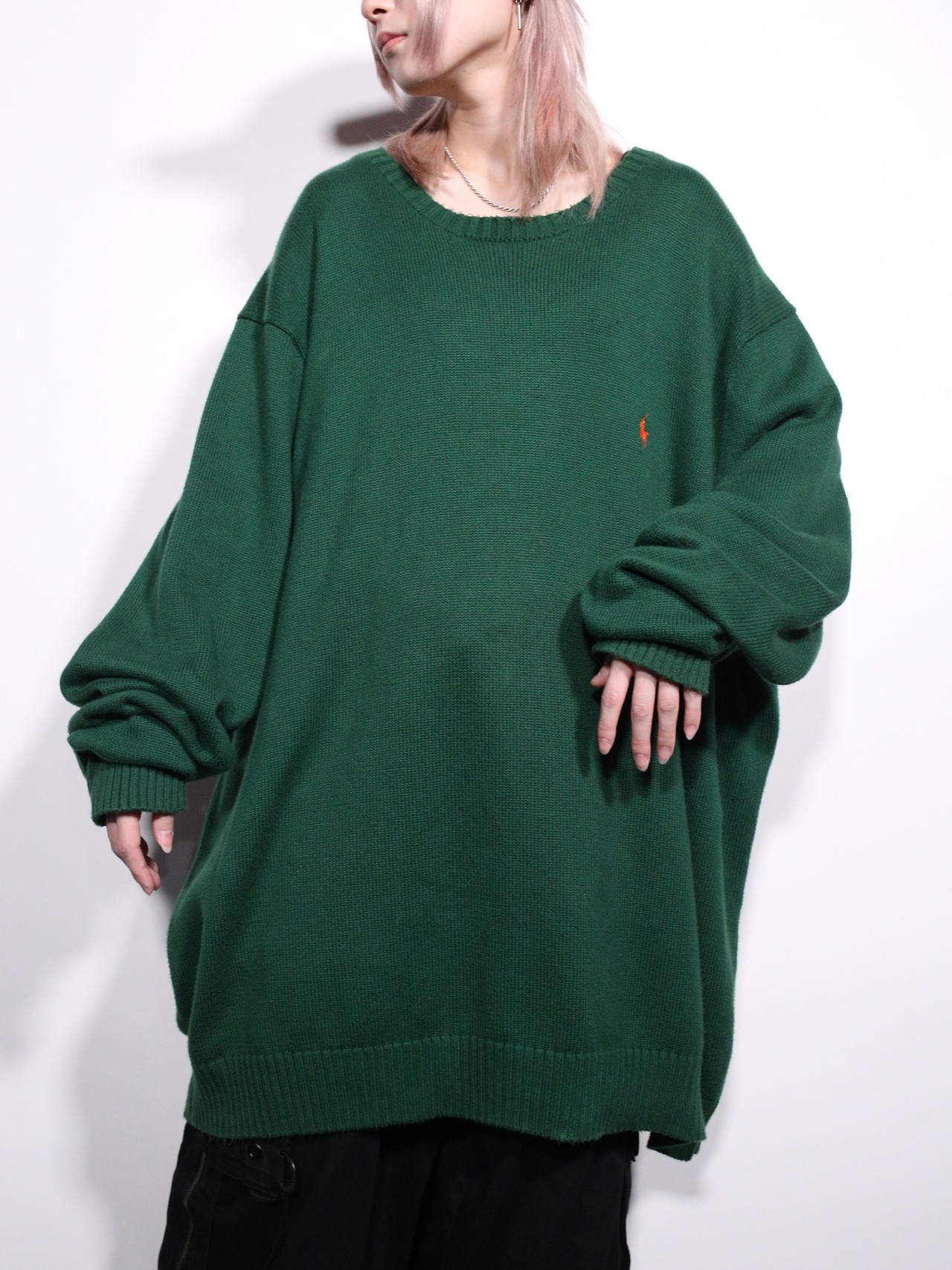 "Polo by Ralph Lauren" XXXXLT super over silhouette cotton knit - 2