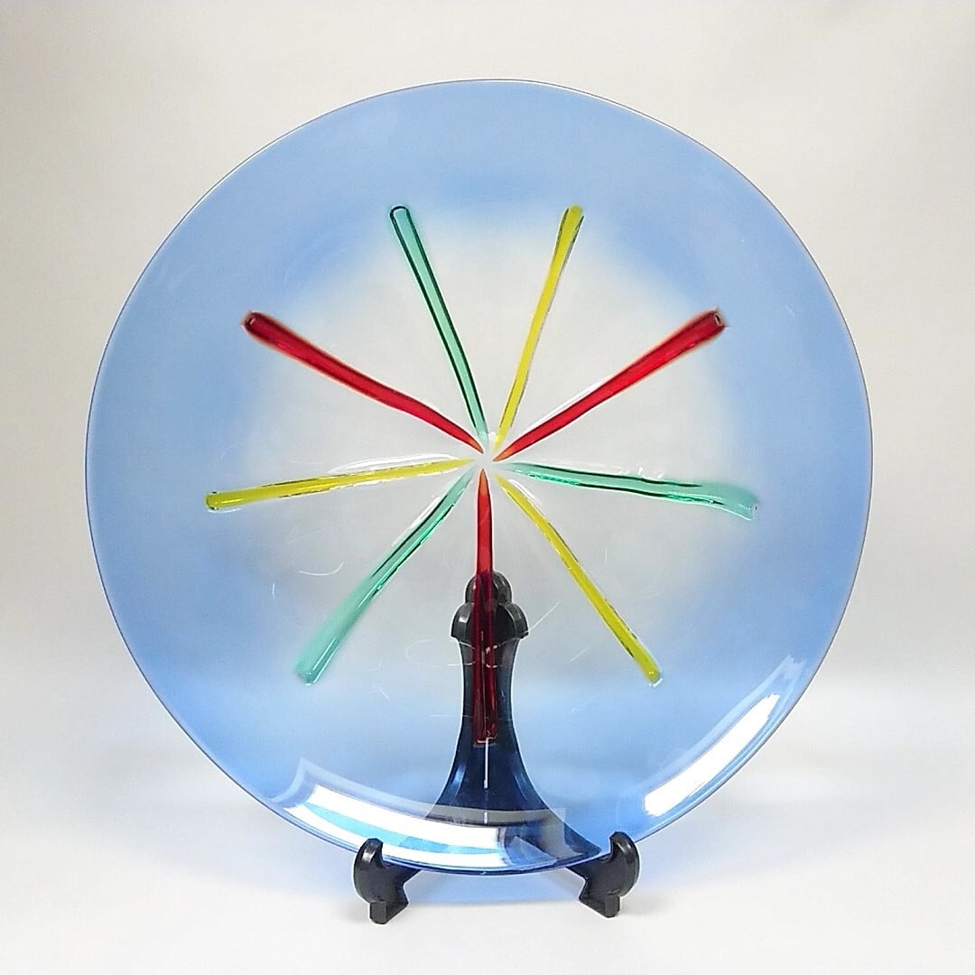 イタリア Murano glass/ムラノガラス v.nason & co ガラスプレート