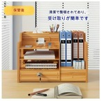 多機能 デスク収納棚 デスク用品 ３種類 ロック付き ティッシュボックス付き
