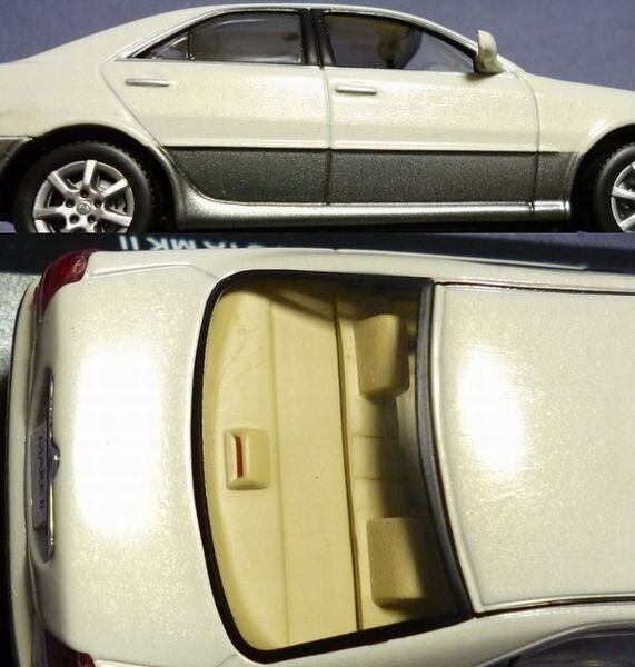 JコレクションJC11012WS トヨタ マークII 2.5グランデG パール白/銀