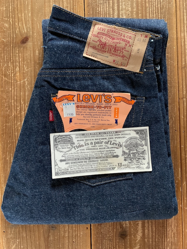 70's Levi's 501 66前期 デニムパンツ DEADSTOCK 表記(31×33) USA製