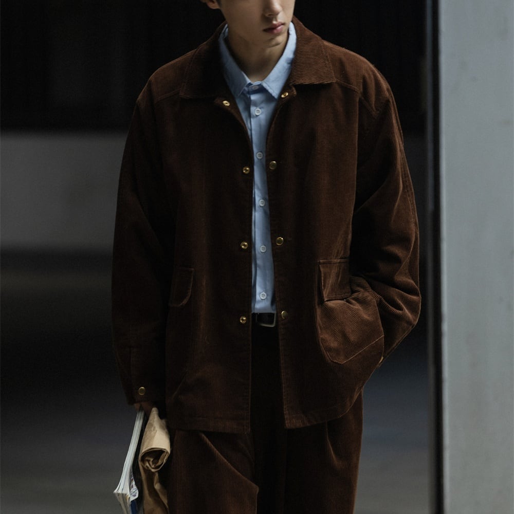 ルーズコーデュロイ カバーオールジャケット a-0717 | PATH