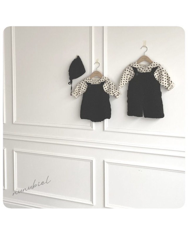 【 即納 】2025 秋新作 nunubiel ヌヌビエル ドット ブラウス baby&kids