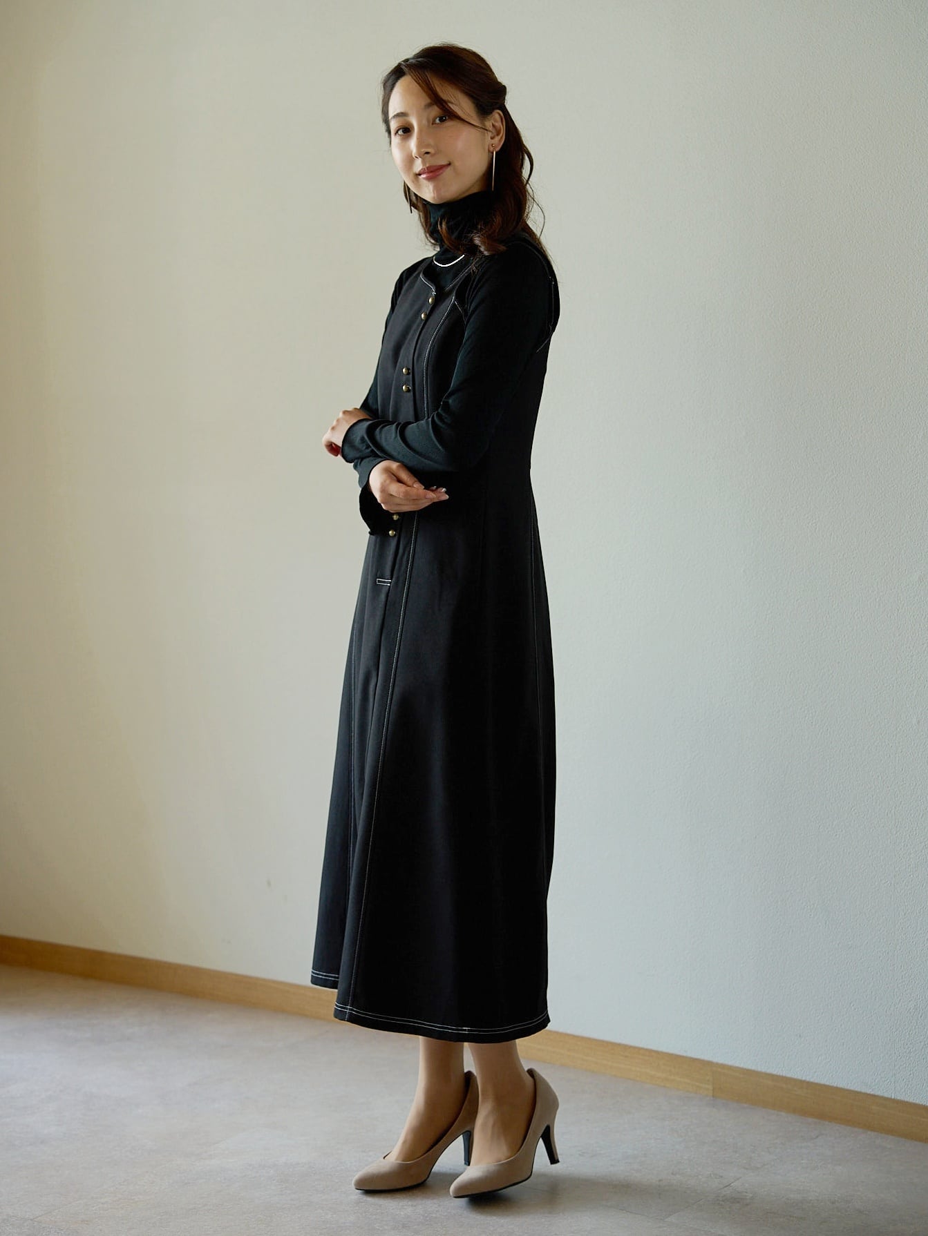 ダブルストラップジャンスカ(ブラウン/ネイビー/ブラック) | micofill